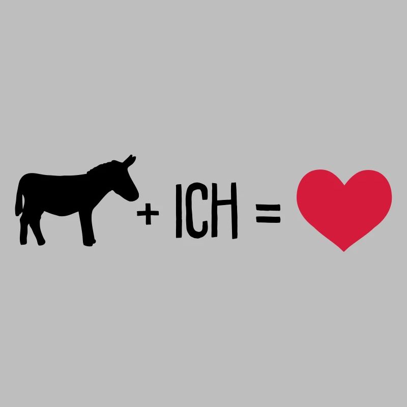 Esel plus ich gleich Liebe