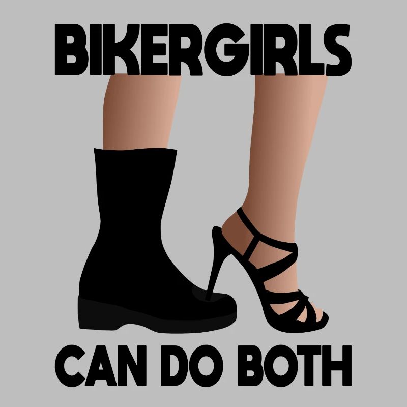 Bikergirls can do both Highheel motorcycle boots