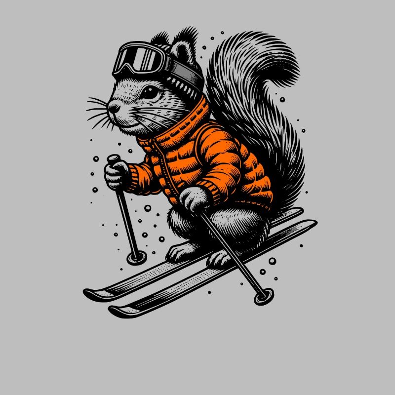 Skiing Squirrel