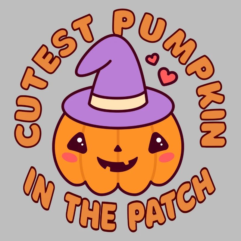 Citrouille la plus mignonne d’Halloween dans le patch