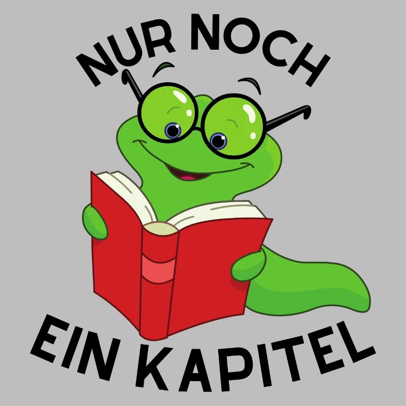 Lesewurm Buchwurm Nur noch ein Kapitel