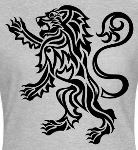 Tribal Rampant Lion