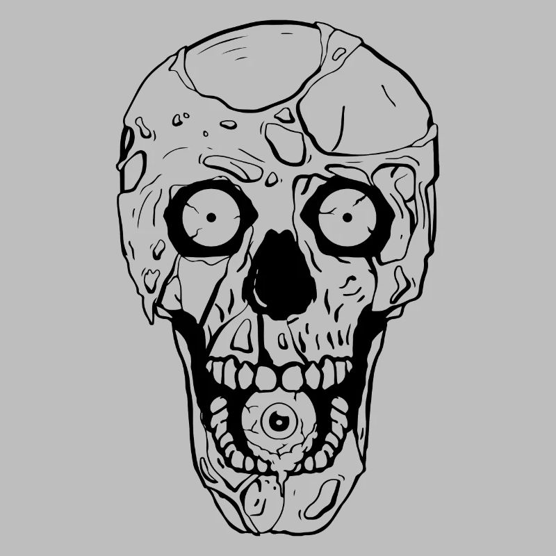 Zombiecore Ästhetik Weirdcore Zombie Gothic Schäde