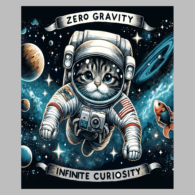 Chat dans l’espace