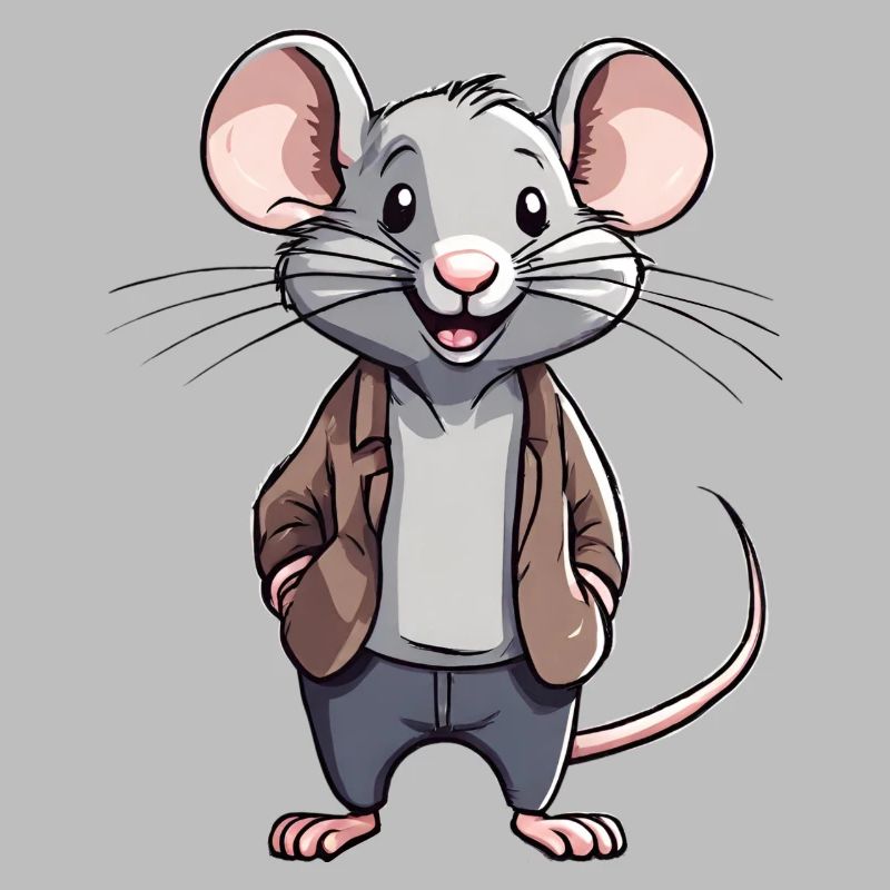 Mouse with clothes