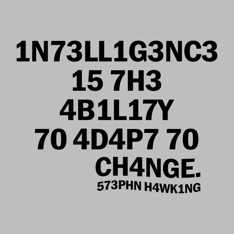 Inteligence Science Saying Physics Gift
