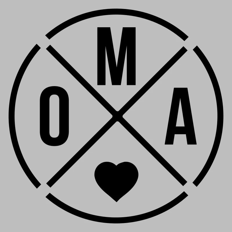 Oma mit Herz Omi Großmutter