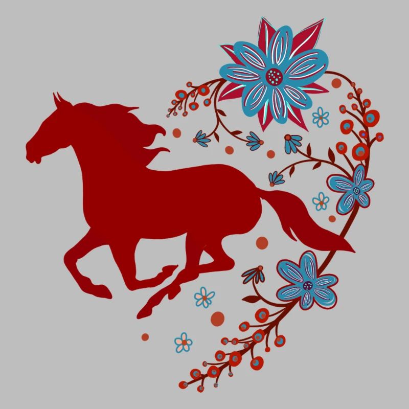 Rotes Pferd