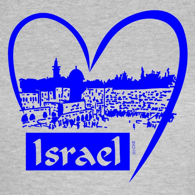Jerusalem - I love Israel - blau