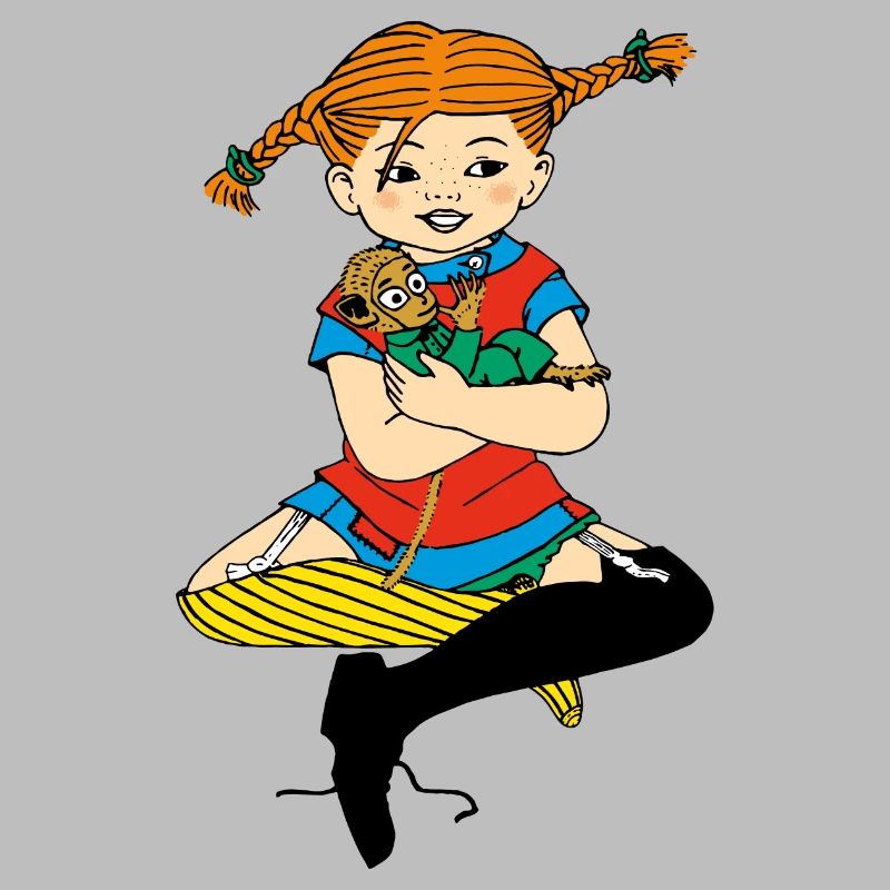 Pippi Langstrumpf Zusammen Mit Herr Nilsson