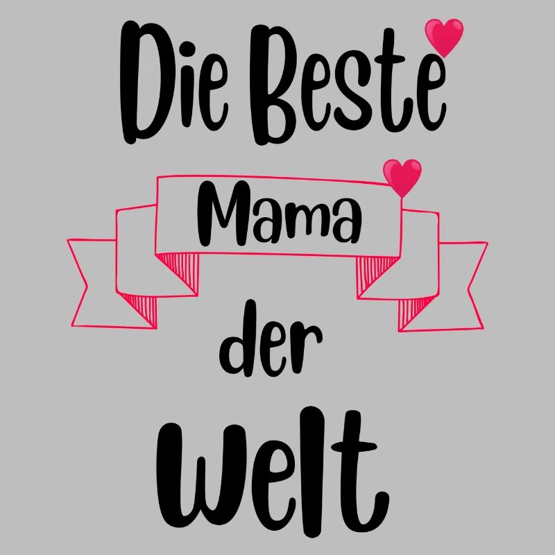 Muttertag Geschenk beste Mama der Welt Spruch Pink