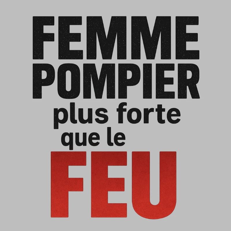 Femme pompier plus forte que le feu.