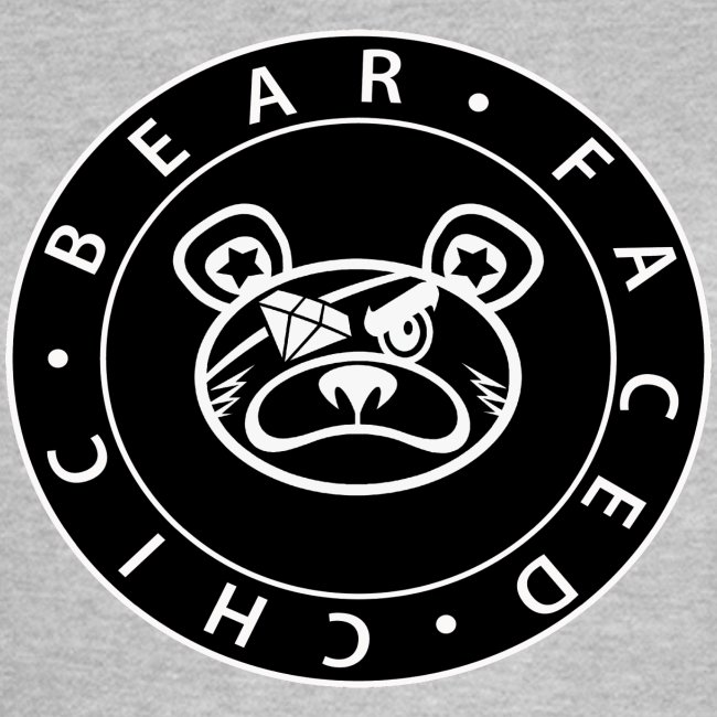 Bear Faced Chic Black and White Logo Varient