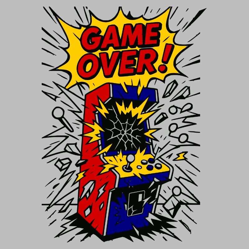Game Over, exploding Arcade