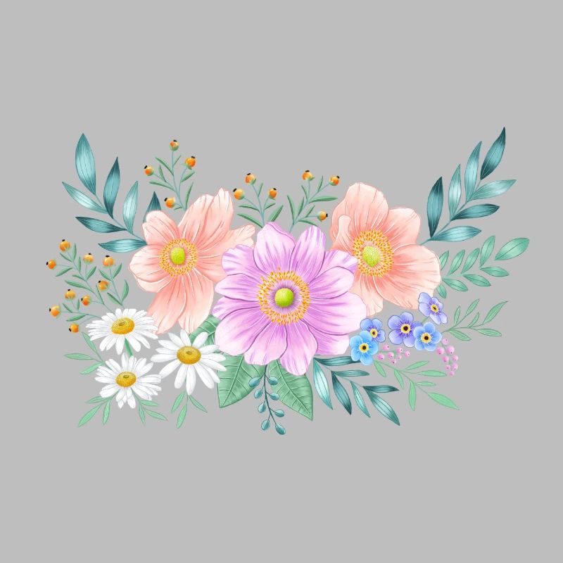 Cadre de fleurs avec beaucoup d’espace pour votre propre texte
