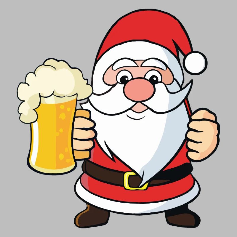 Weihnachtsmann mit Bier