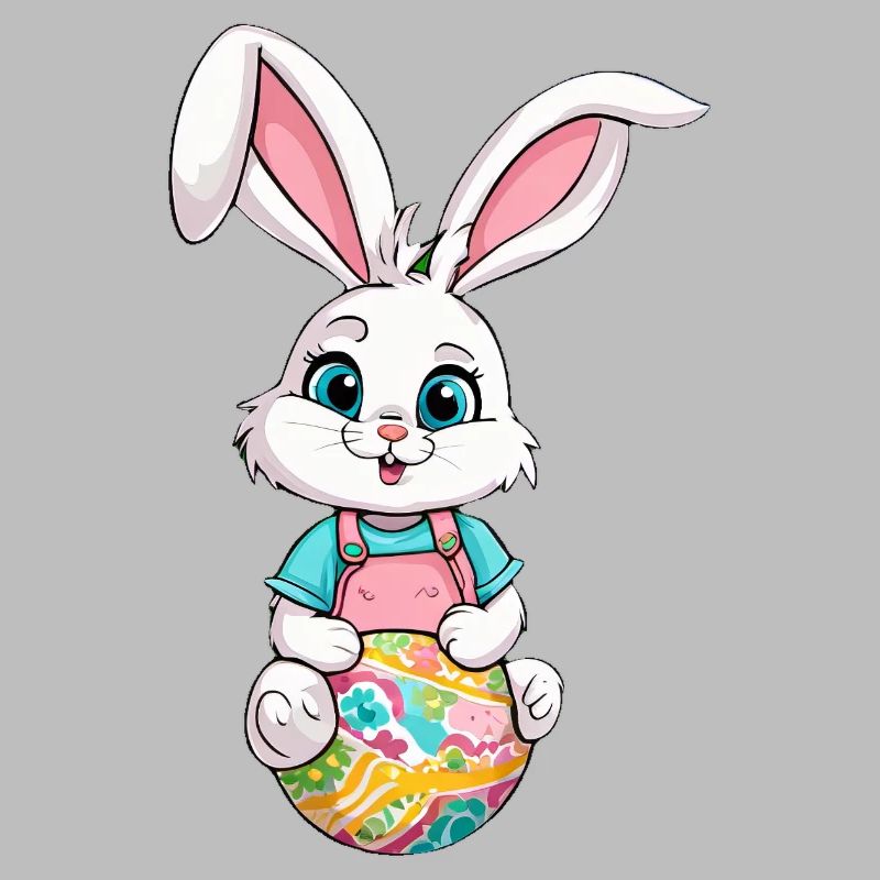 Easter bunny with Easter eggs