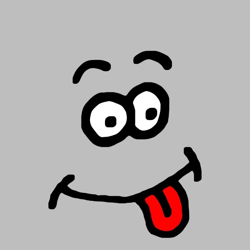 Comic-Gesicht albern