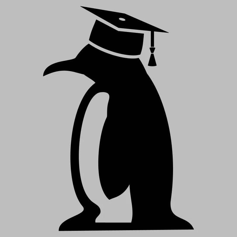 Pinguin mit Doktorhut, Geschenk für Doktorarbeit