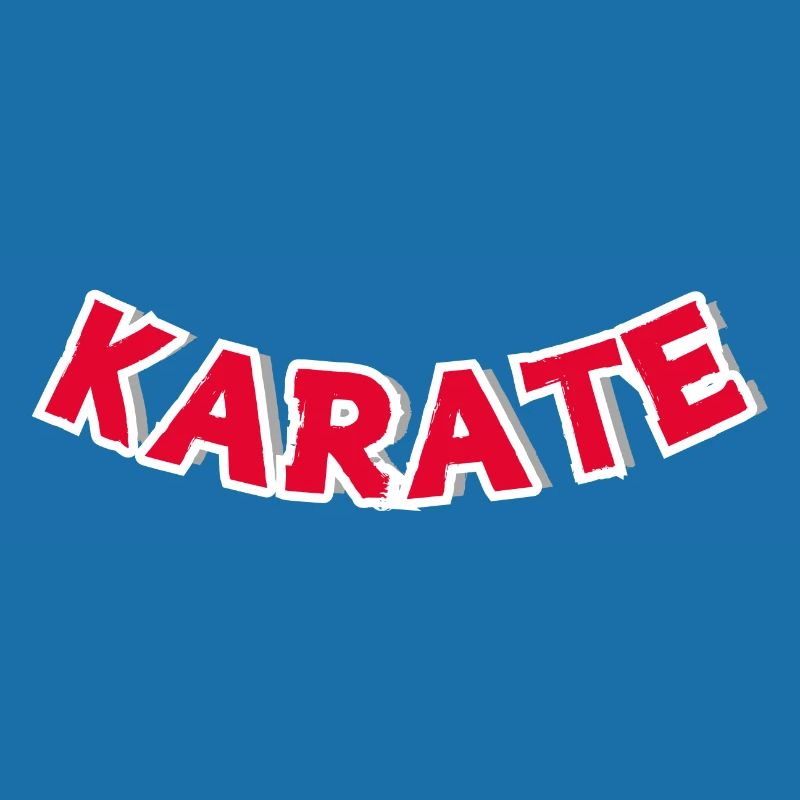 Karate Rund2 in Rot als Überschrift oder Logo