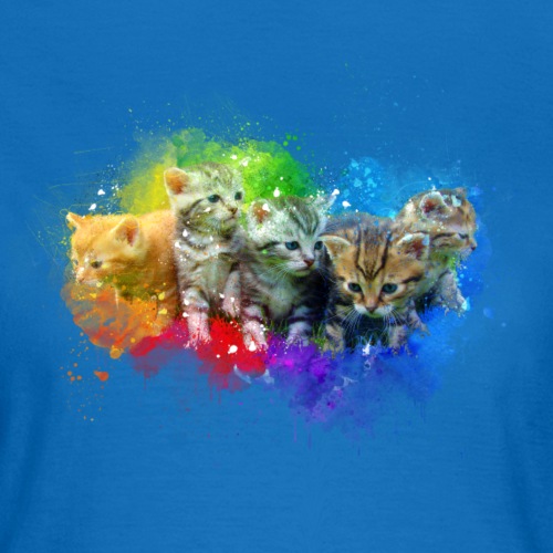 Gatitos arco iris pintura -por- Wyll Fryd - Camiseta mujer