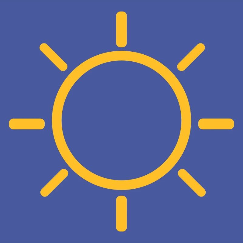 Sun Contour Outline Icon Symbol Sign