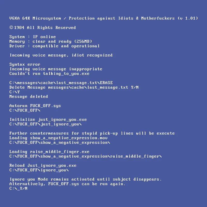 System DOS for nerds