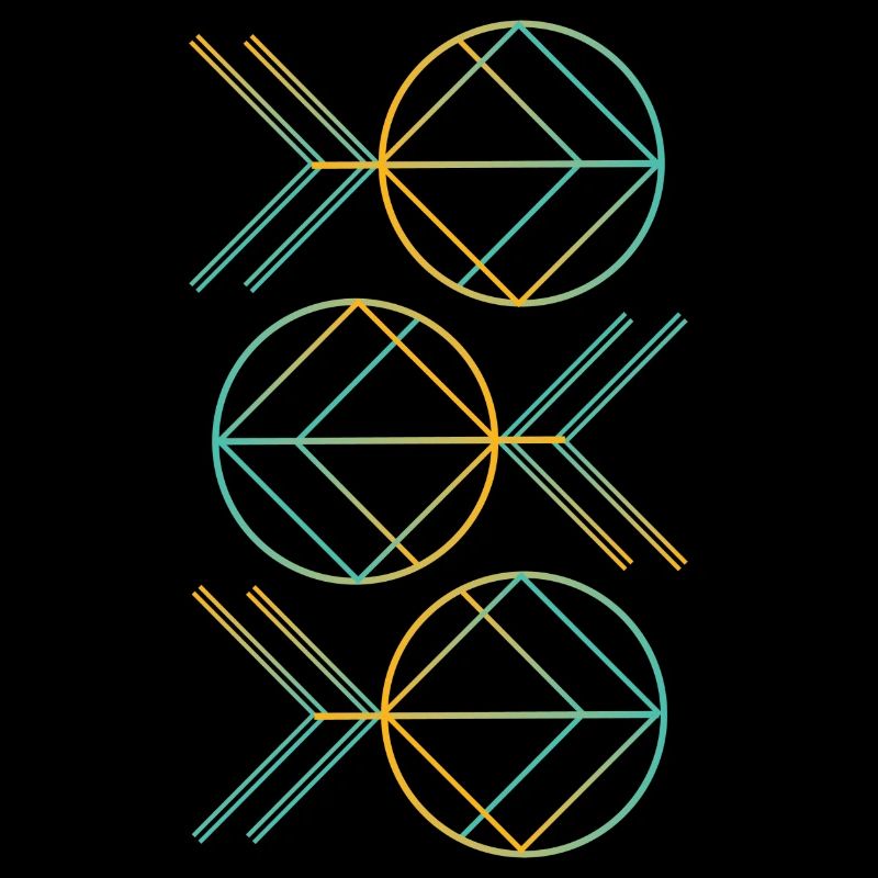 Neon art deco pattern