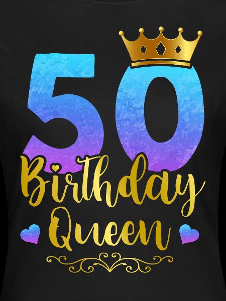 Damer Födelsedagsdrottningen 50-årsjubileum 50 år född