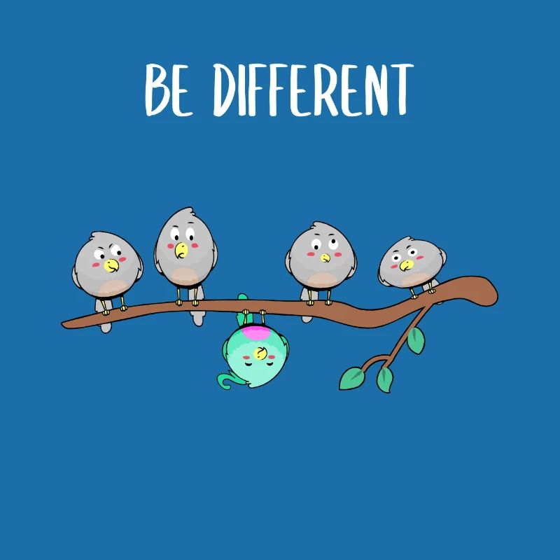 Bird - Be Different Funny Saying Conformity