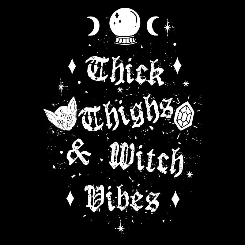 Cuisses épaisses et vibrations de sorcière Halloween Hexe Wicca