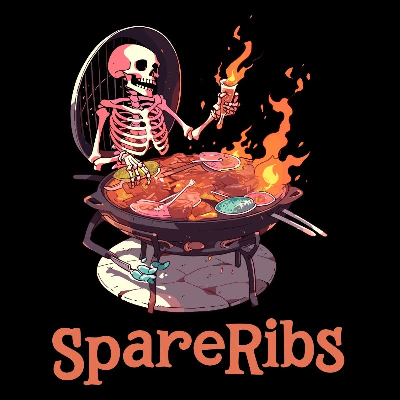 Funny Halloween Skeleton! - (Captain) Spare Ribs