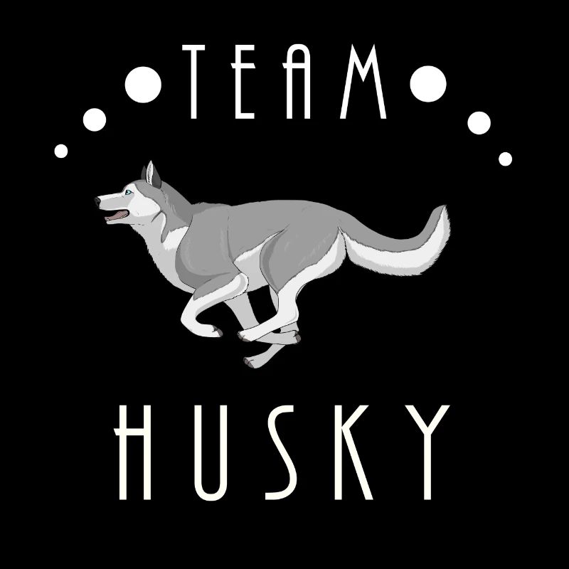 Team Husky - Gray and White