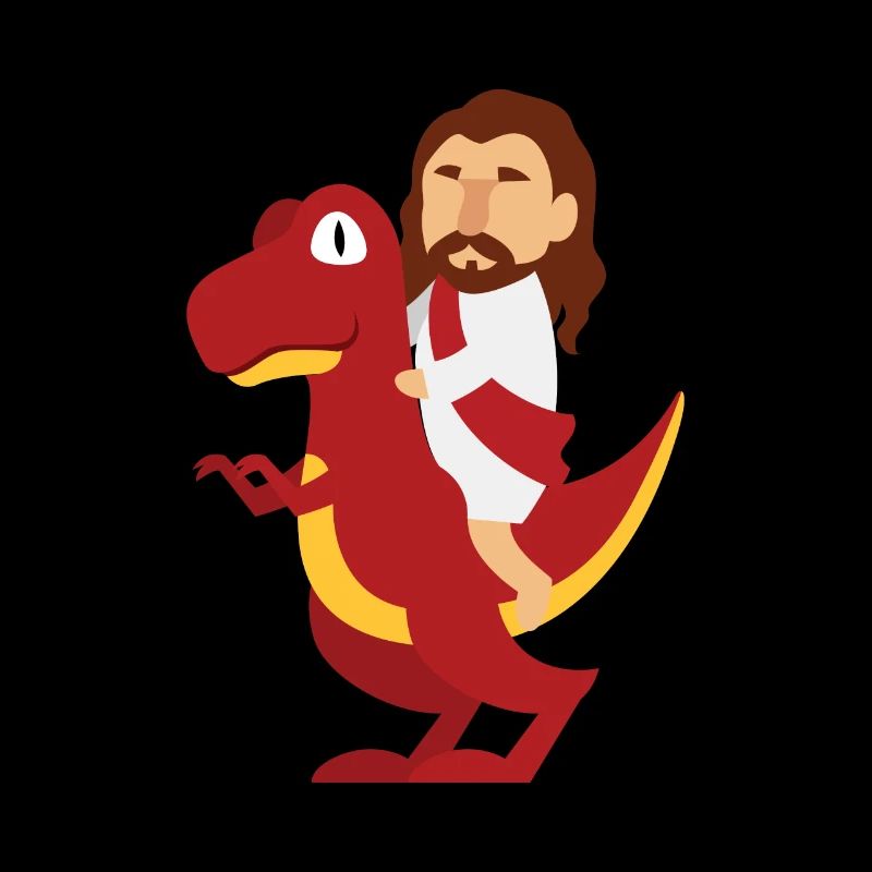 Cadeau de athée de la religion T-Rex de Jesus Dinosaur