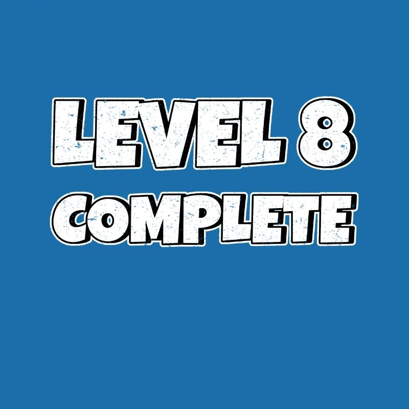 Level 8 Complete Geburtstagsgeschenk 8 Jahre