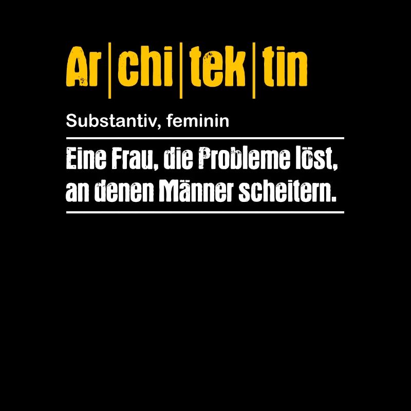 Architektin Architektur Studium Beruf Geschenk