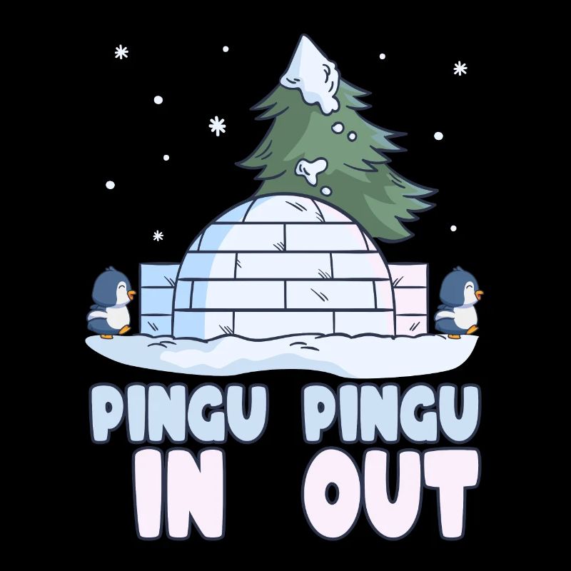 Penguin Pun Snow Winter Pengu-In Pengu-Out