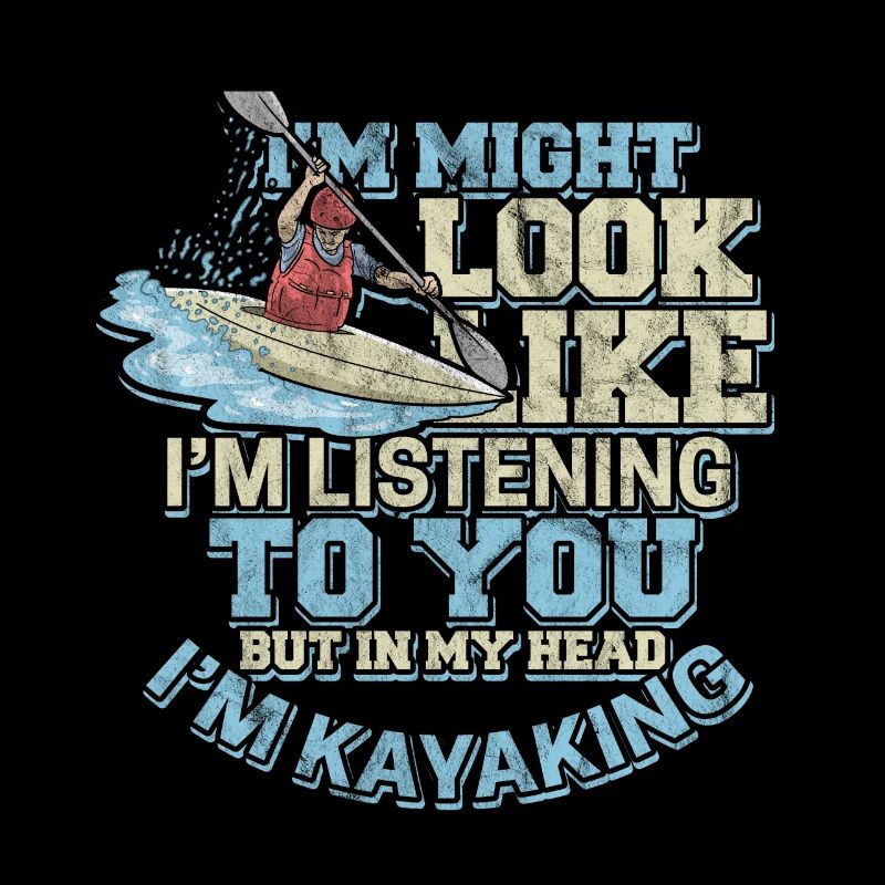 Kayak en eau vive aviron bateau à roue en eau vive