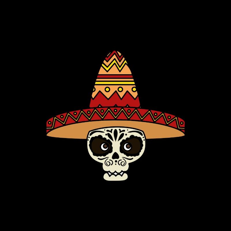 Crâne de mariachi Sombrero