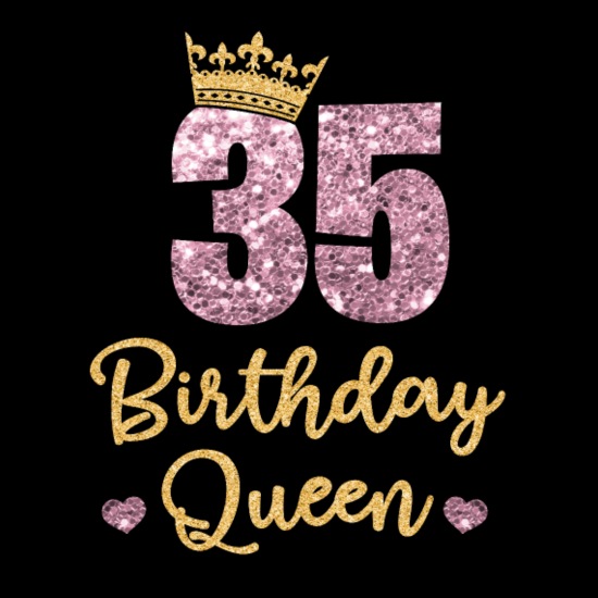 35E Verjaardag Koningin 35 Jaar' Vrouwen T-Shirt Slim Fit | Spreadshirt