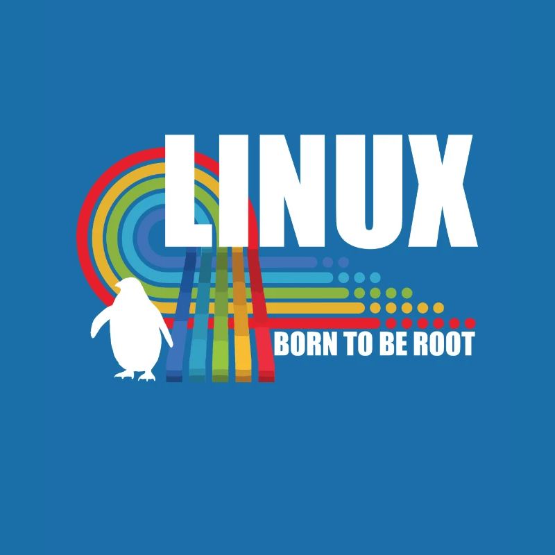 Born To Be Root Pinguin Linux Nerd Coding Geek