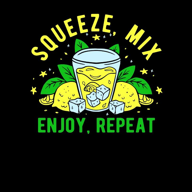 Lemonade Seller Squeeze Mix Enjoy Repeat