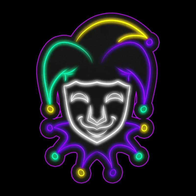 Bouffon Outline pour Mardi Gras