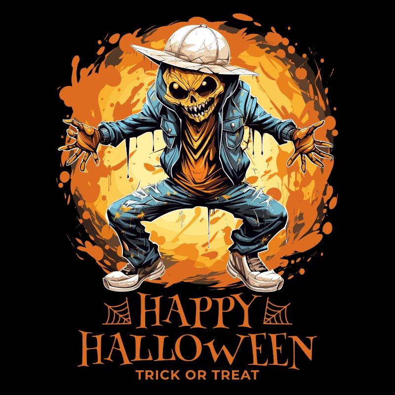 Joyeux Halloween Jack O Lantern Dabbing Monster