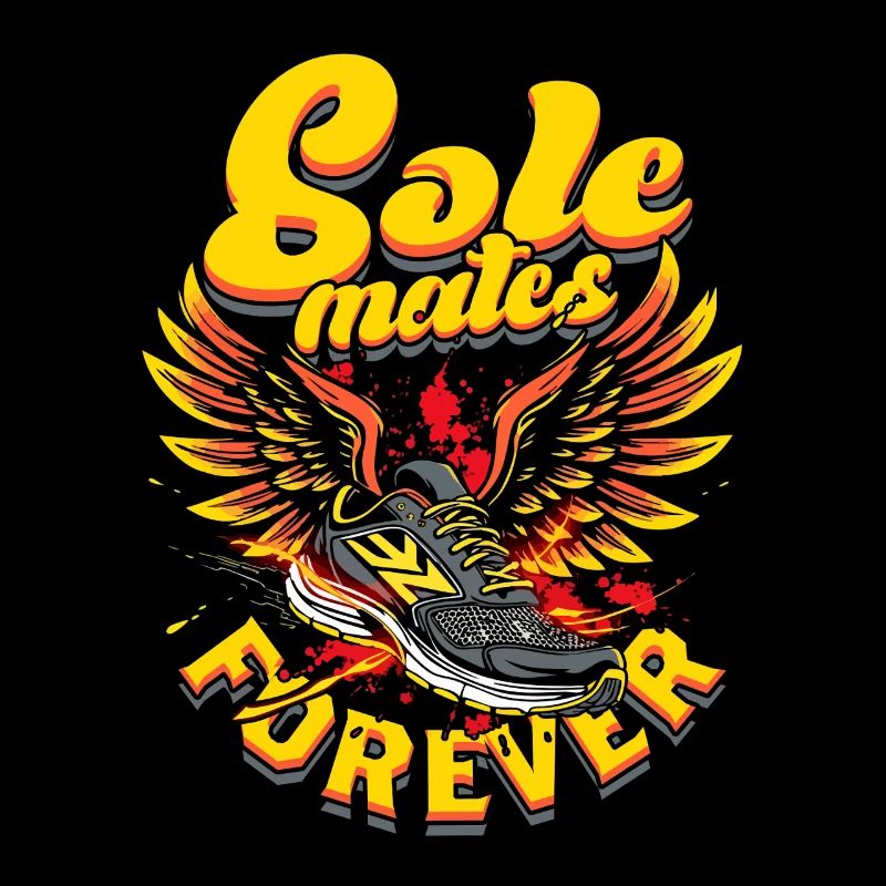 Marathon Marathon Runner Sole Mates Forever