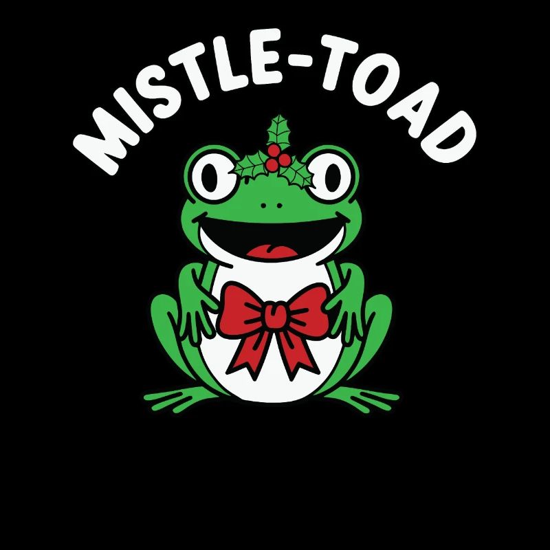 Mistle-Toad Lustiger Weihnachtsfrosch Weihnachten
