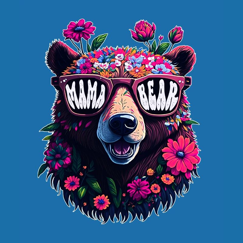Mamabär Sonnenbrille Mama Bear Muttertag Blumen