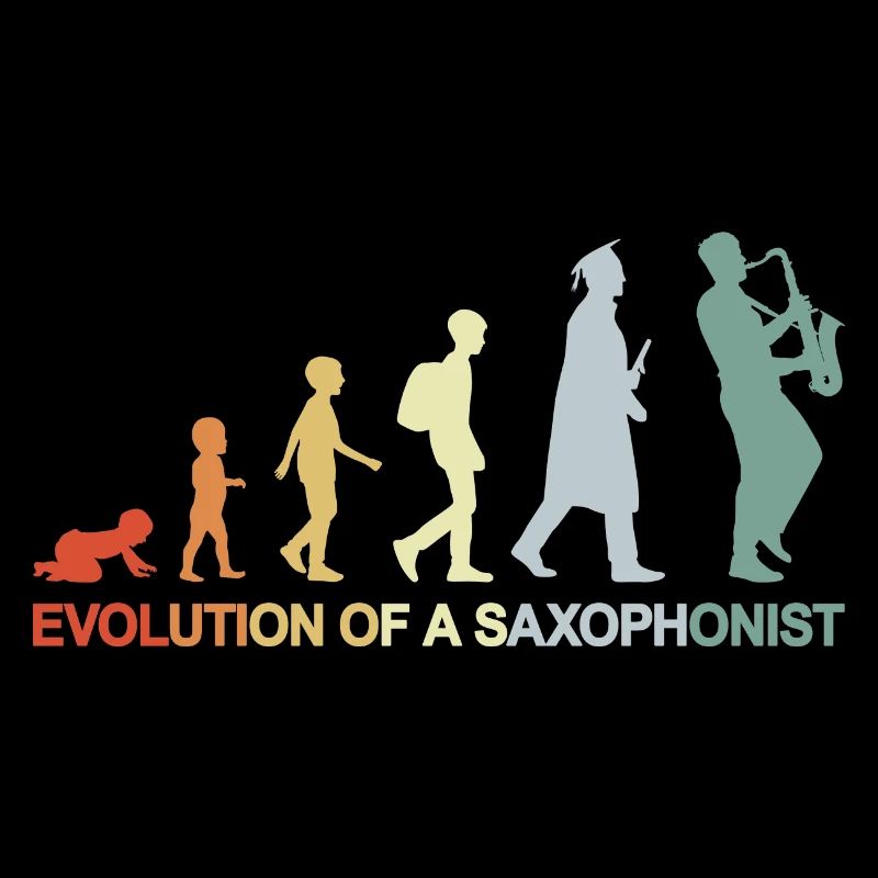 Vintage Saxophonist Evolution