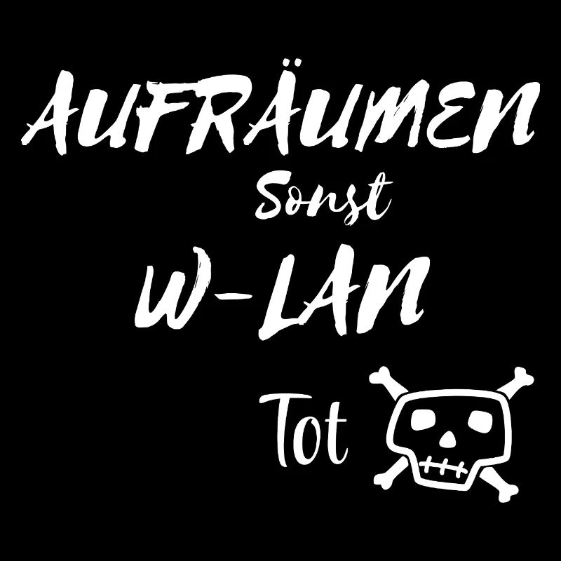 Kreativer Totenkopf mit Textmotivation