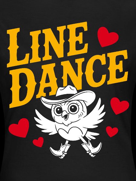 Linedance Eule mit Herzmotiven